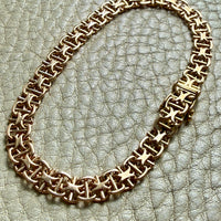 1964 Star link with bars - Bracelet in 18k gold - 7.5 inch length