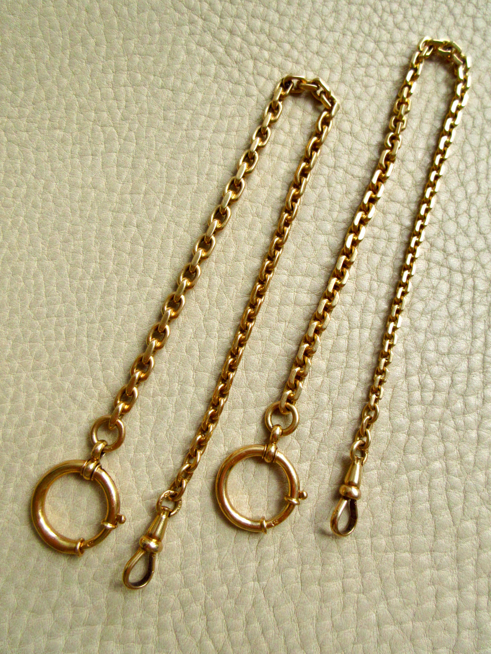 Vintage Swedish 18k Gold Biker Link Watch Chain Necklace – 20.9 Inch Length