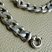 CHUNKY!! Sterling Silver Curb Chain Necklace - 20 inch length