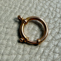 antique 18k gold large bolt clasp