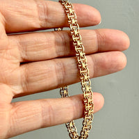 1964 Star link with bars - Bracelet in 18k gold - 7.5 inch length