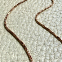 Round Box Link Chain Necklace in 18k gold - 23.5 inch length