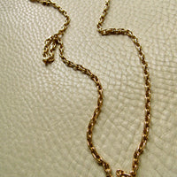 Chunky Vintage Danish 14k Gold Biker Chain Necklace – 23 Inch Length