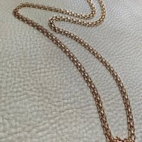 Long 18k gold vintage necklace - Slinky x-link by Tore Clareus - 24 inch length
