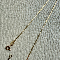 Skinny Vintage Italian S-chain in 18k gold - 16.75 inch length