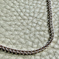 Silver Handmade Open Foxtail Link Necklace - 20 inch length