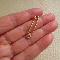 Antique UK 18k Gold Safety Brooch Pin or Extender – 1.2 Inch Length