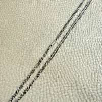 Antique Double Rolo Link Necklace with Barrel Clasp - 18.8 inch length