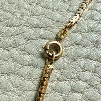 Peace Dove Link - Vintage 18k Gold Necklace - 24 inch length