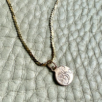 Skinny Vintage Italian S-chain in 18k gold - 16.75 inch length