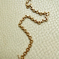 1950 Swedish Vintage Biker Link Bracelet 18k Gold – 8.1 Inch Length