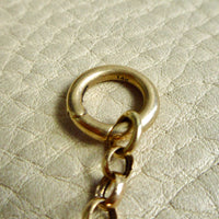 Vintage 14k Gold Rolo Chain Bracelet with Push Clasp – 6.7 Inch Length