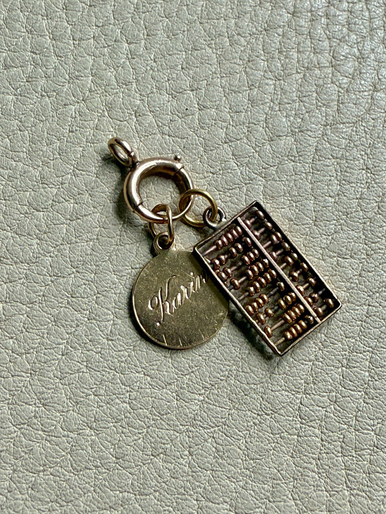 Antique Victorian era 10k gold clasp connector with bail - Excellent for your charms/pendants