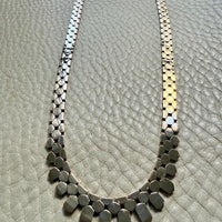 SPECIAL! Vintage Hexagon Link Necklace in 14k gold - 15.75 inch length