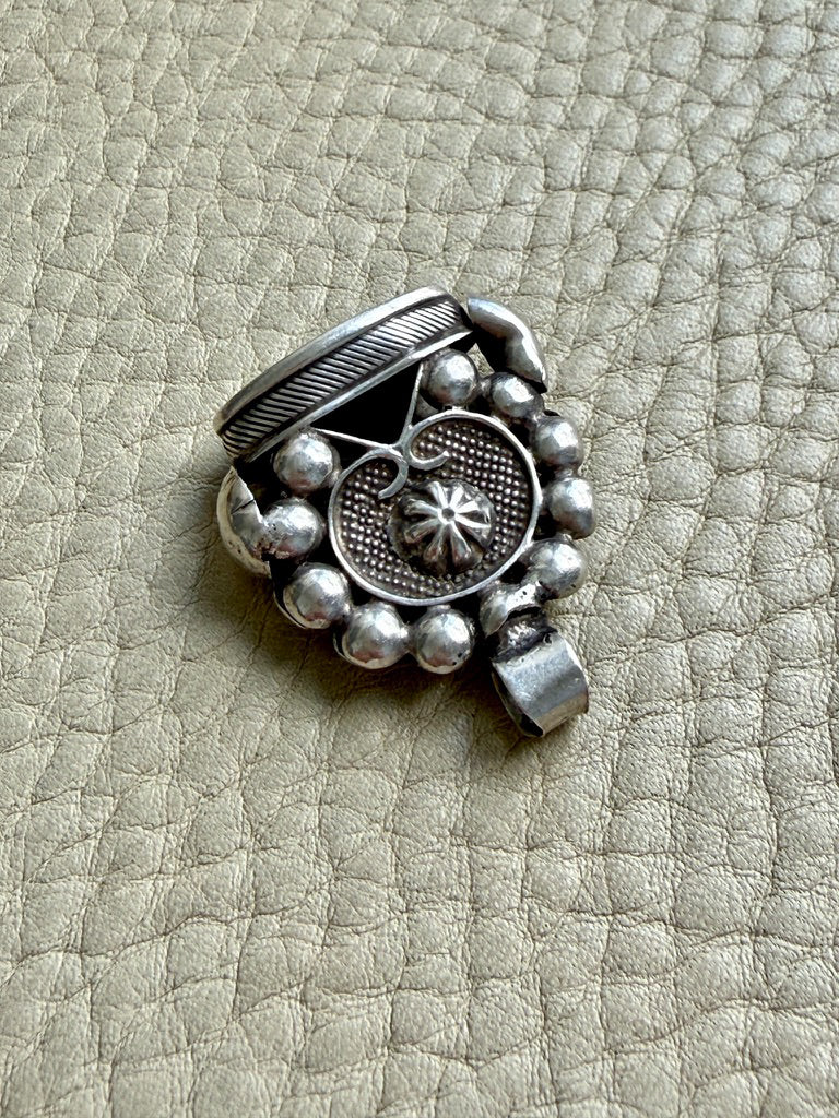 Dutch Antique 19th Century Chatelaine Fob in Silver – 1.4 inch
