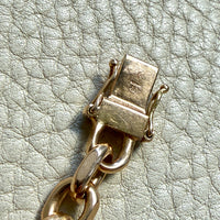 SOLID CHUNK!! 18k Gold Biker Chain Bracelet - By Classic Italian Maker Balestra - 8 inch length