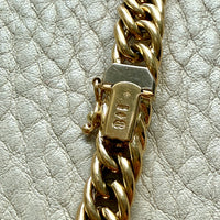 FAB! Chubby 49g Graduated Vintage UnoAErre Curb Link Necklace 18k Gold – 18 Inch Length