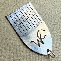 Vintage Swedish Sterling Silver Tape Loom Pendant - Signed