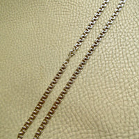 Vintage European 1900s Silver Double Link Necklace – 17.75 Inch Length