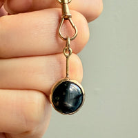 Vintage Scandi 18k gold Star Sapphire Pendant