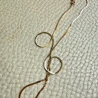 Vintage Italian 14k Yellow Gold Mirrored Heart Link Chain Necklace – 15.75 inch length