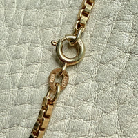Danish Vintage 14k Gold Box Link Chain Necklace signed SV. C – 16.5 Inches