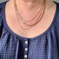 Dated 1899 - 18k gold Antique Longuard chain - 30.5 inch doubled necklace length