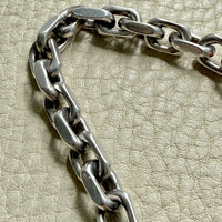 1960-1973 Robert Valentin Olsen - Chunky Silver Biker Link Bracelet with Toggle Clasp - 8.6 inch length