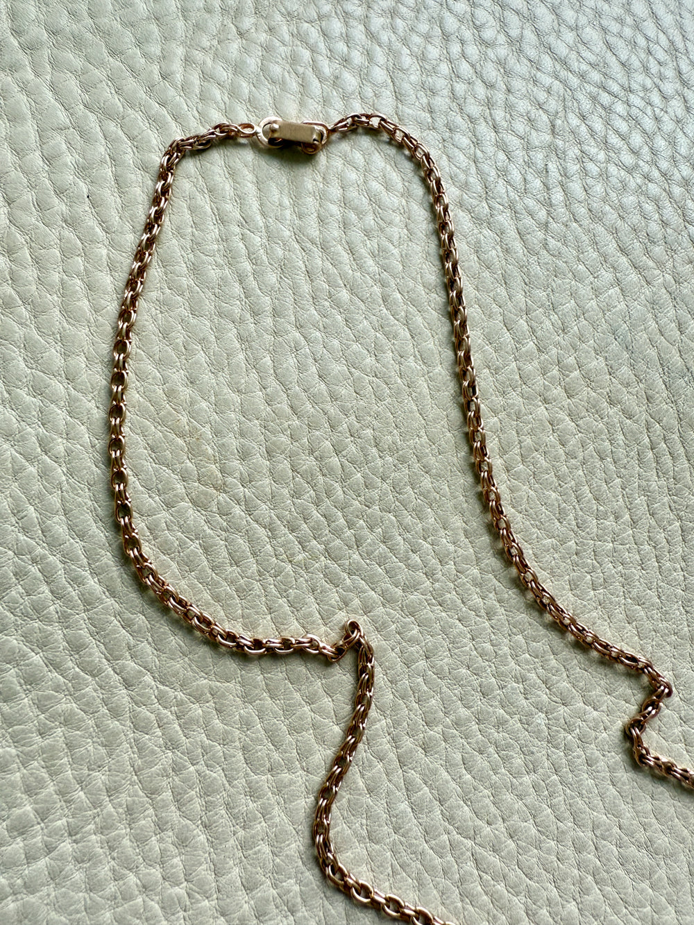 Foxtail Link Chain Necklace in 18k Solid Gold - 25.75 inch length