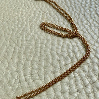 Italian vintage 18k gold rolo link necklace by Balestra - 17 inch length