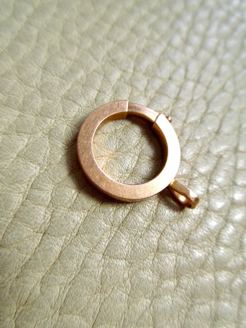 Rosy 18k Gold French Antique Large Bolt Clasp - Excellent for your Pendants/Charms