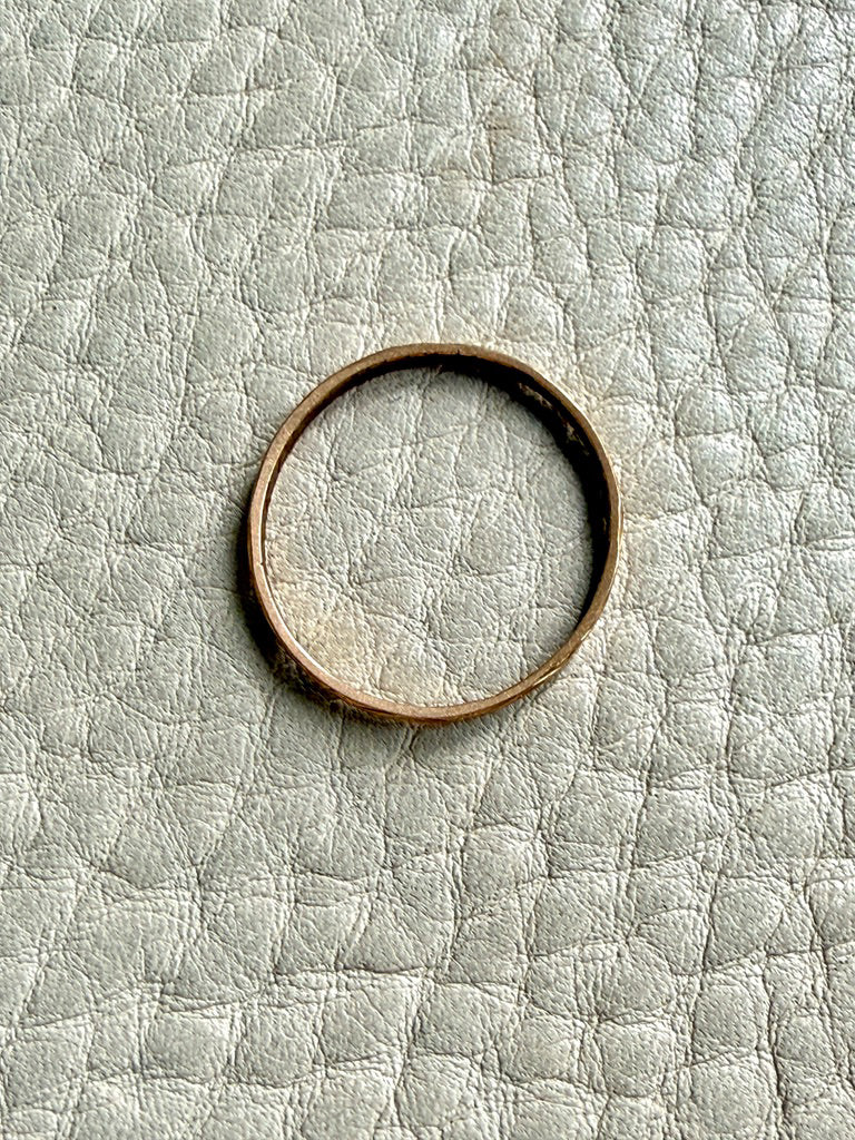 Antique Swirl Pattern 18k gold ring - Size 6.5