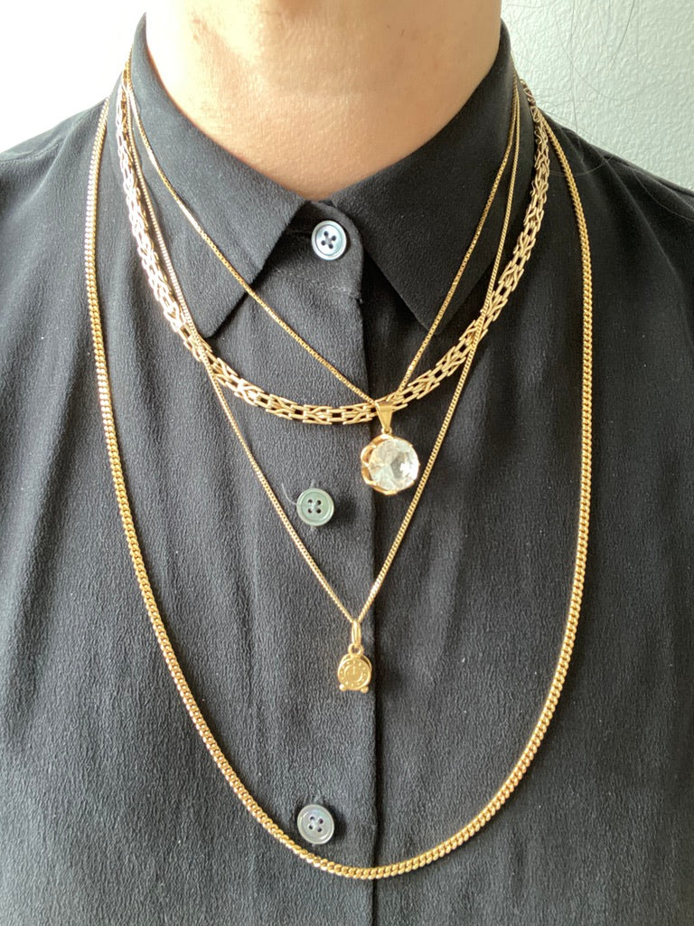 Rare and Exceptional! 14k Danish Gold link necklace - 18.5 inch length