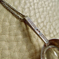 Vintage Swedish Rock Crystal Pendant Necklace Sterling Silver – 20 Inch Length