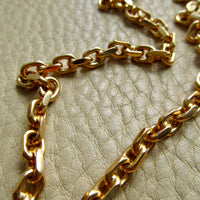 1985 Chunky 4.7mm Vintage Swedish 18k Gold 51g Biker Chain Necklace – 19.5" Length