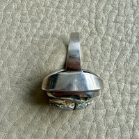 1972 Egyptian Revival Scarab Beetle Ring in Sterling Silver – Size 5.25