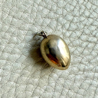 Victorian era Antique Egg Pendant in 10k Gold with Paste Stones