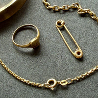 Antique UK 18k Gold Safety Brooch Pin or Extender – 1.2 Inch Length