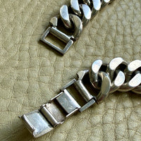 158 gram Vintage Colombian Solid Silver Curb Link Chain Necklace – 18 Inch Length