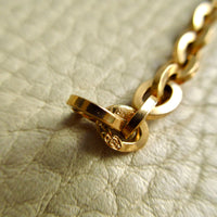1950s era Italian Vintage 18k Gold Hollow-form Oval Link Bracelet – 7.6 Inch Length