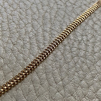Vintage 18k gold herringbone link necklace - 16.75 inch length