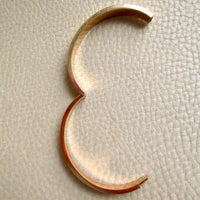 1960s era Vintage Danish 14k Gold Hinged Bangle Bracelet – 7 inch Interior Circumference