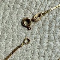 Skinny Vintage Italian S-chain in 18k gold - 16.75 inch length
