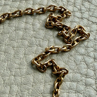 Antique Swedish 18k Gold Oval Link Watch Chain Necklace – 17.25 Inch Length