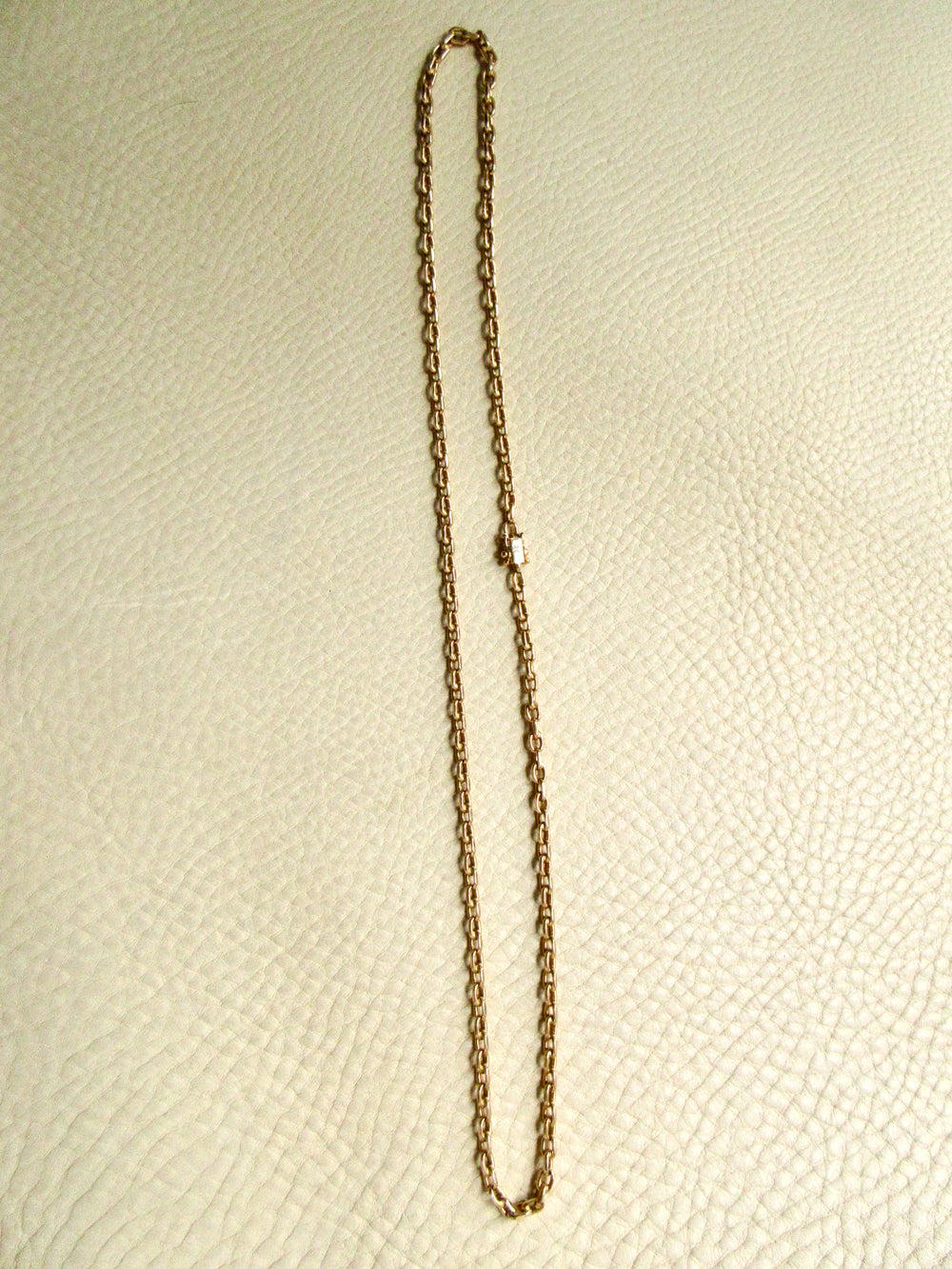 Chunky Vintage Danish 14k Gold Biker Chain Necklace – 23 Inch Length