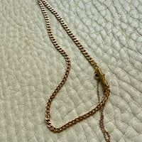 Silky Slender Vintage Swedish 18k Gold Curb Link Bracelet – 7.5 Inch Length