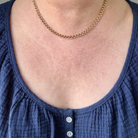 Vintage Swedish 18k Gold Spiral Link Chain Necklace – 17.25 Inch Length