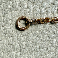 Antique Rolo Link Watch Chain - bracelet or necklace extender in 18k gold - 12 inch length