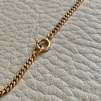 18k gold graduated curb link necklace, vintage from Sweden 1950s