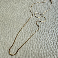 Skinny Vintage Italian S-chain in 18k gold - 16.75 inch length